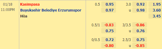Nhận định bóng đá Kasimpasa vs Erzurumspor, 23h00 ngày 18/01: VĐQG Thổ Nhĩ Kỳ